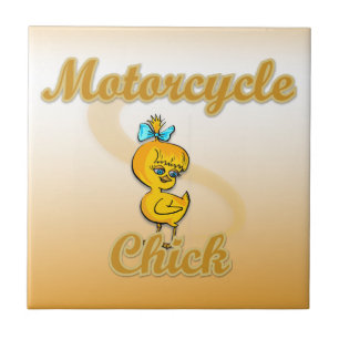 Motorcykelchick Kakelplatta