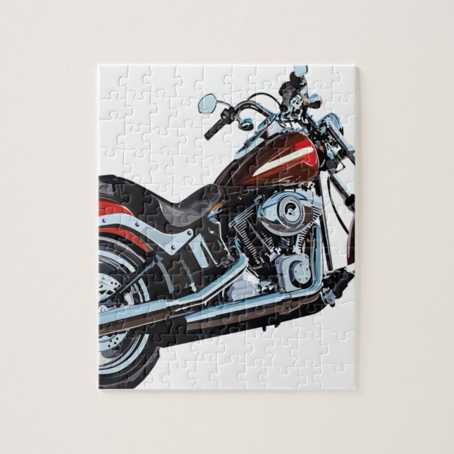 Motorcykelcykelbiker Pussel (Vertikal)