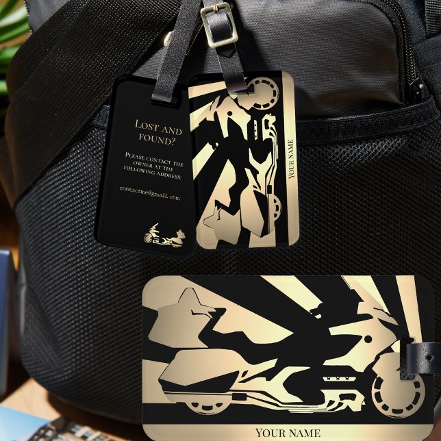 MotorcykelcyklarMärkre av luggage Bagagebricka (Skapare uppladdad)