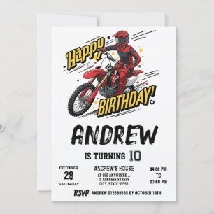 Motorcykeldagen i Modern Motocross-Dirt Inbjudningar