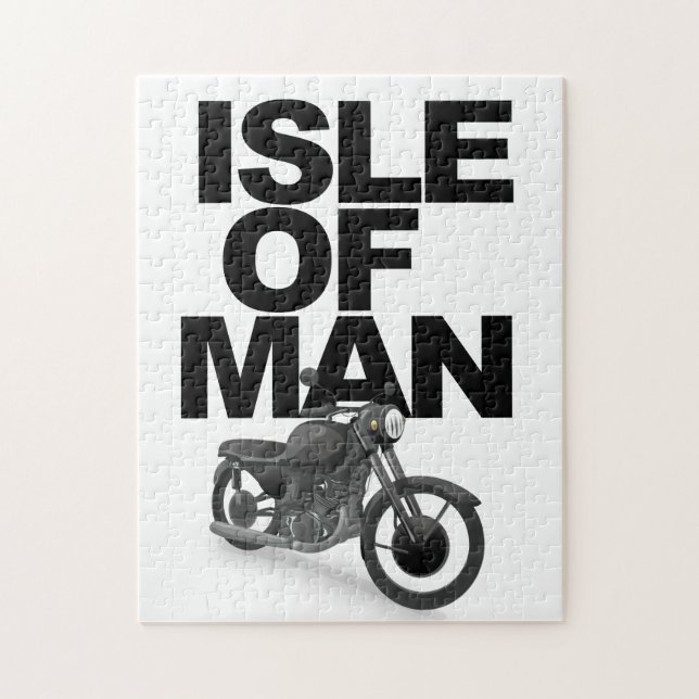 Motorcykelförare från Isle of Man Pussel (Vertikal)