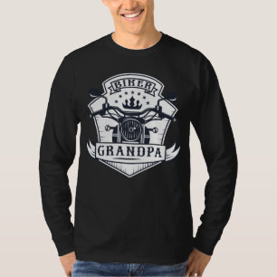 Motorcykelförare med Biker Grandpa Badge Tee