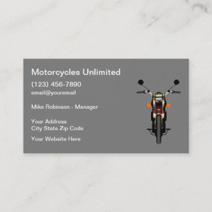 Motorcykelförsäljare Visitkort