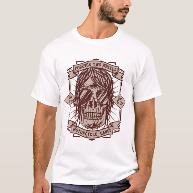 Motorcykelgäng T Shirt (Framsida)