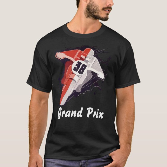 Motorcykelgrand prix tee shirt (Framsida)