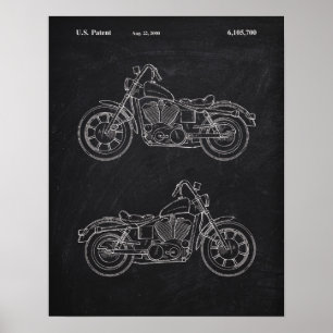 Motorcykelgungaarmen täcker den patenterade svart poster