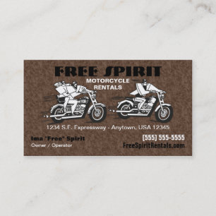Motorcykelhyravisitkort Visitkort