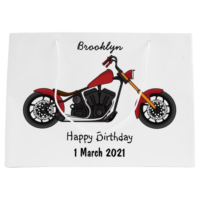 Motorcykelillustration i Chopper stil (Framsidan)