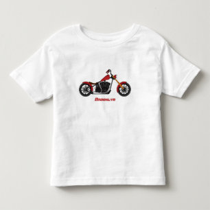 Motorcykelillustration i Chopper stil T Shirt