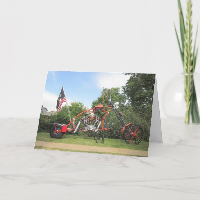 Motorcykelkonstkort Kort (Framsida)