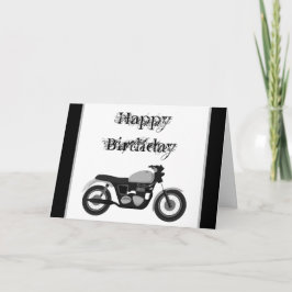 Motorcykelkort grattis på födelsedagen kort