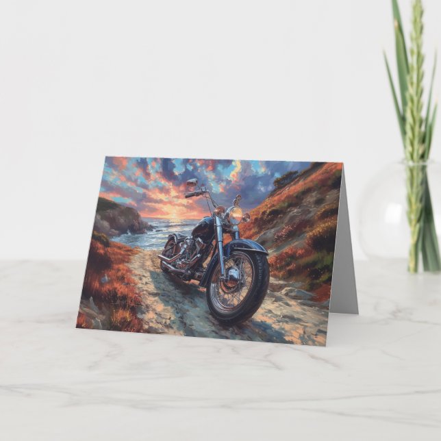 Motorcykelkort - motståndarbakgrund kort (Framsida)