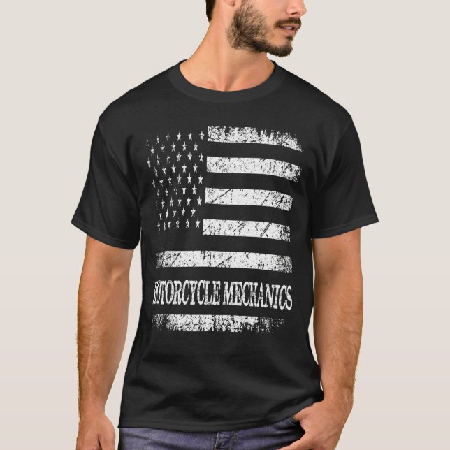 Motorcykelmekanik T Shirt (Framsida)