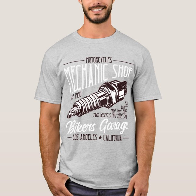 Motorcykelmekaniskt köp t shirt (Framsida)