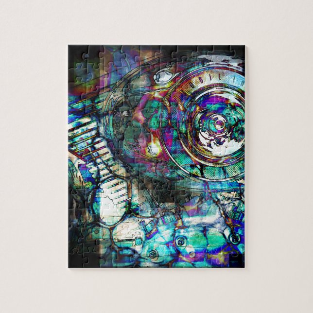 Motorcykelmotor för bensin pussel (Vertikal)