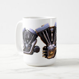 Motorcykelmotor Kaffe Kaffemugg