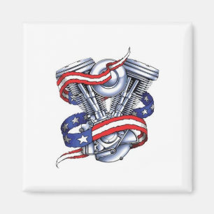 Motorcykelmotor Magnet