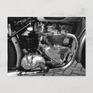 Motorcykelmotor Vykort