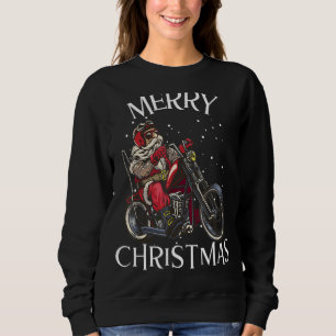 Motorcykelmotorcykelmotorväg god jul Jultomten T Shirt