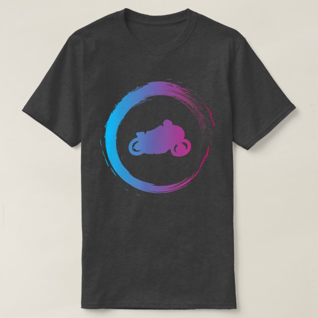 Motorcykelmotorcykelns biker cyklar gratis t shirt (Design framsida)