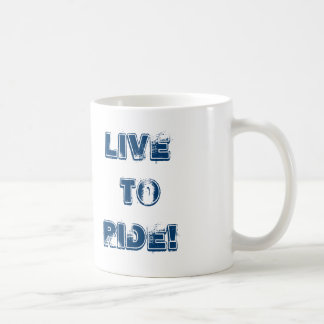 Motorcykeln bor för att rida! kaffemugg