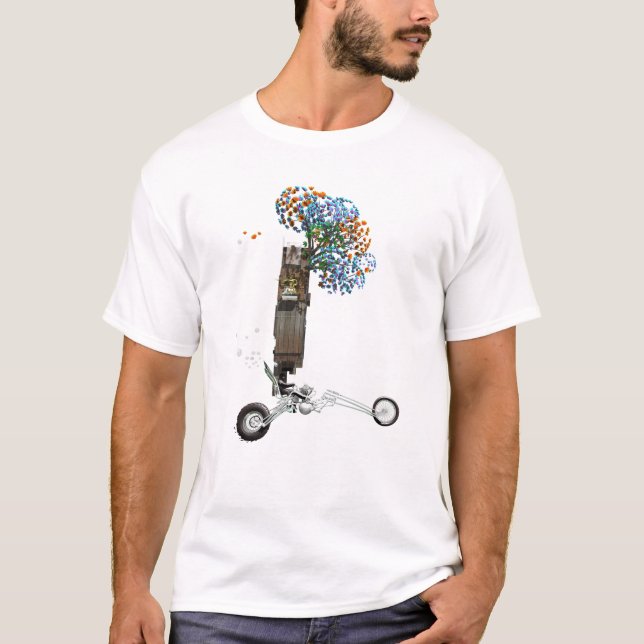 Motorcykeln för trädhusavbrytare t shirt (Framsida)