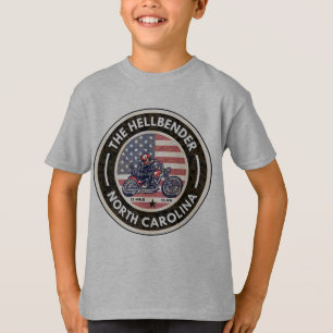Motorcykeln Hellbender Route 28 North Carolina T Shirt