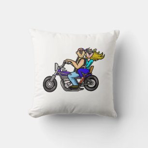 Motorcykeln kopplar ihop kudder skräddarsy det! kudde