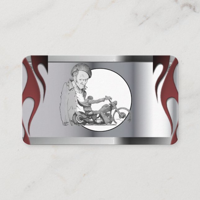 Motorcykelns Affärskort Visitkort (Framsida)