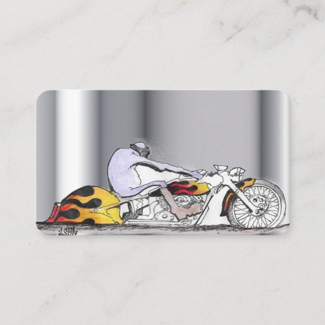 Motorcykelns Affärskort Visitkort (Framsida)