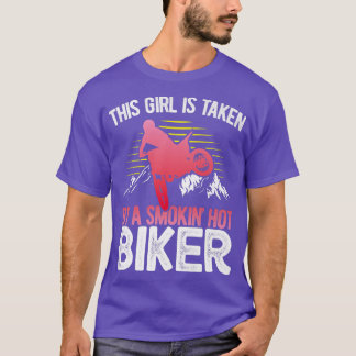 Motorcykelns Biker den här flickan tas av en rökar T Shirt