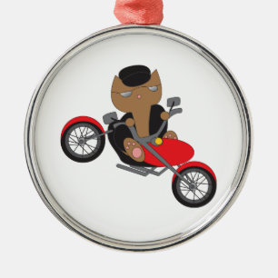 Motorcykelns Biker Julgransprydnad Metall
