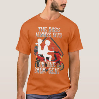 Motorcykelns Biker längs Chef sitter alltid på T Shirt