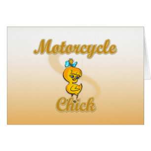 Motorcykelns Chick Hälsningskort