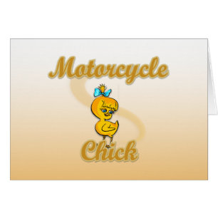 Motorcykelns Chick Hälsningskort