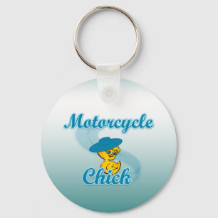 Motorcykelns Chick nr 3 Nyckelring