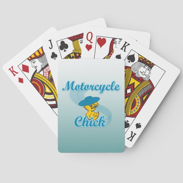 Motorcykelns Chick nr 3 Spel Kort (Baksidan)