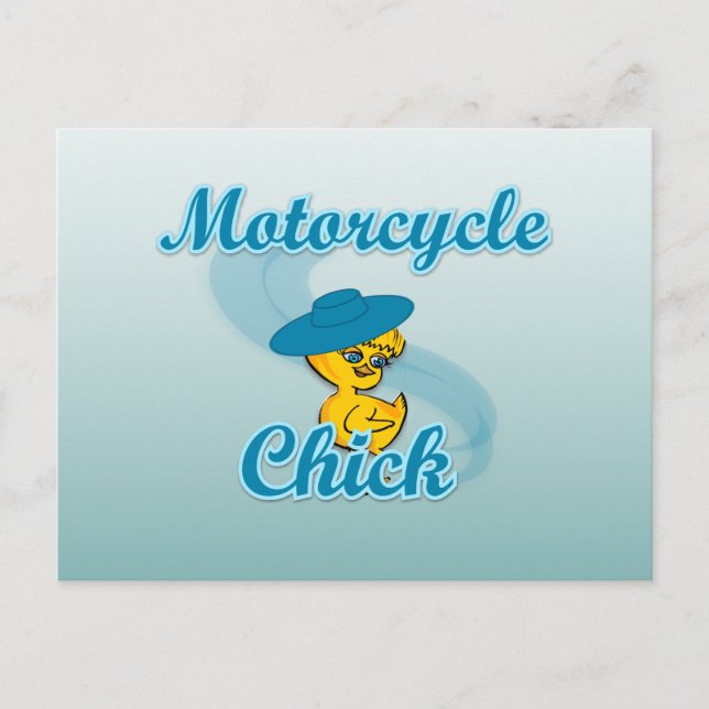 Motorcykelns Chick nr 3 Vykort (Framsida)
