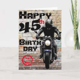 Motorcykelns födelsedag 45:e ännu Har IT-Anpassnin Kort