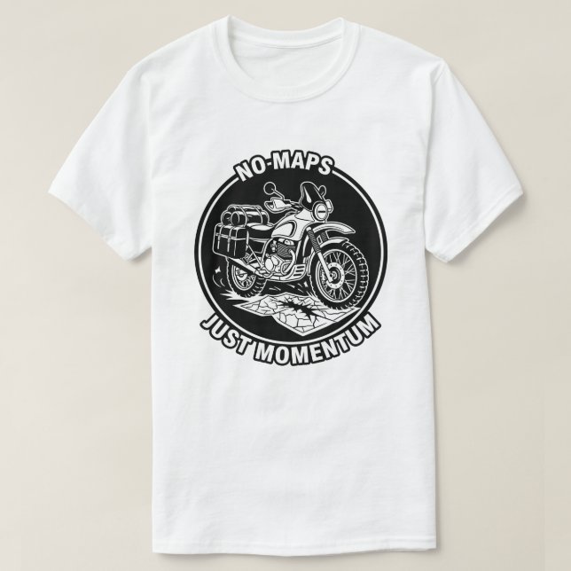 Motorcykelns frihetstanke för turåkning t shirt (Design framsida)