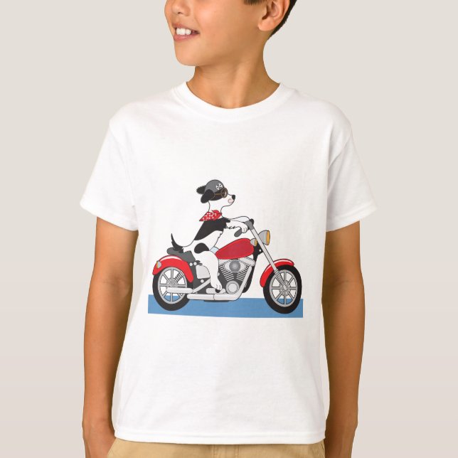 Motorcykelns Hund T Shirt (Framsida)