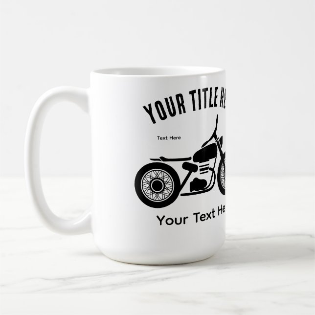 Motorcykelns körhastighet och frihetsdesign kaffemugg (Vänster)