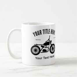 Motorcykelns körhastighet och frihetsdesign kaffemugg