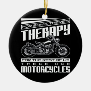 Motorcykelns laddning julgransprydnad keramik