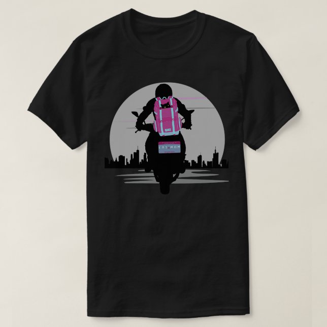 Motorcykelns livslängd i mamma t shirt (Design framsida)