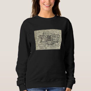 Motorcykelns mekaniska delar i tidigt diagram 1917 t shirt