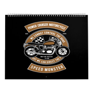 motorcykelns motorcykelhastighetsmonster kalender