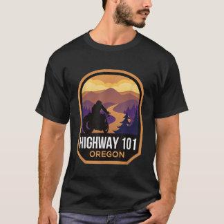 Motorcykelns motorväg 101 Oregon Biker T Shirt