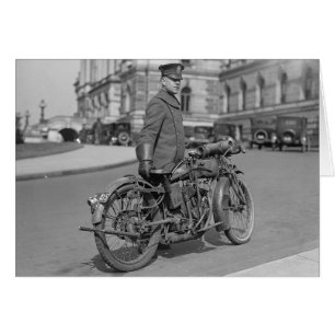 Motorcykelpolis, 1922 hälsningskort