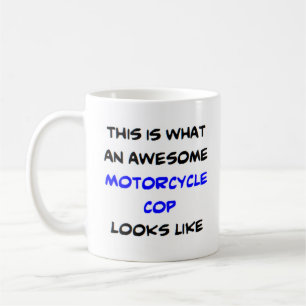 Motorcykelpolis, fantastisk kaffemugg
